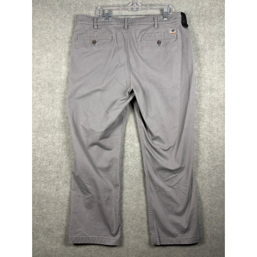 Duluth Trading 40 Grit Standard‎ Fit Chino Pants 42x30 Gray Workwear - Picture 4 of 9